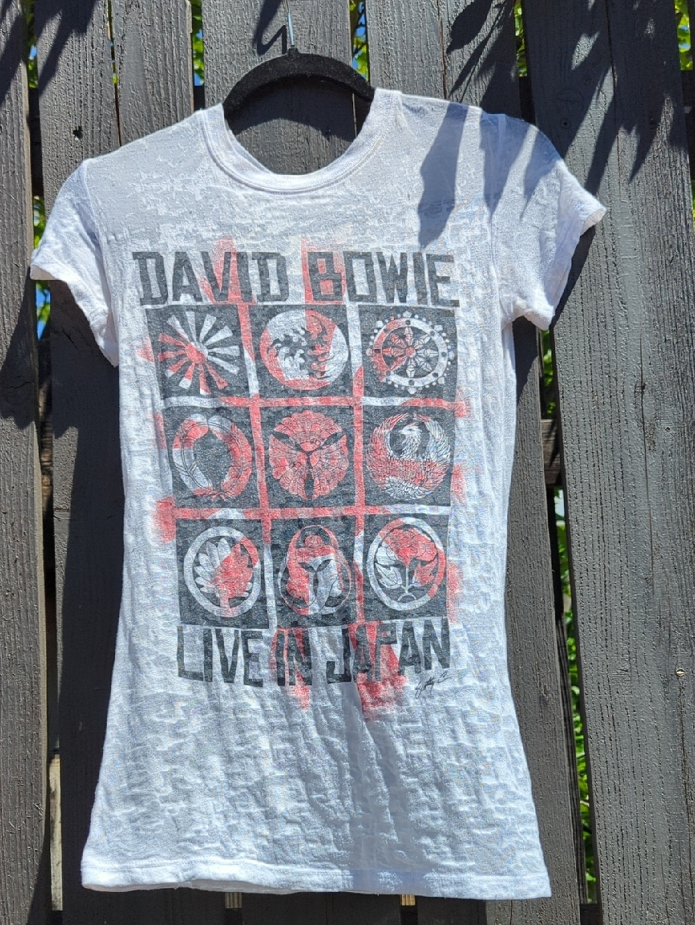 David Bowie Live In Japan Women's Shortsleeve Tee, S